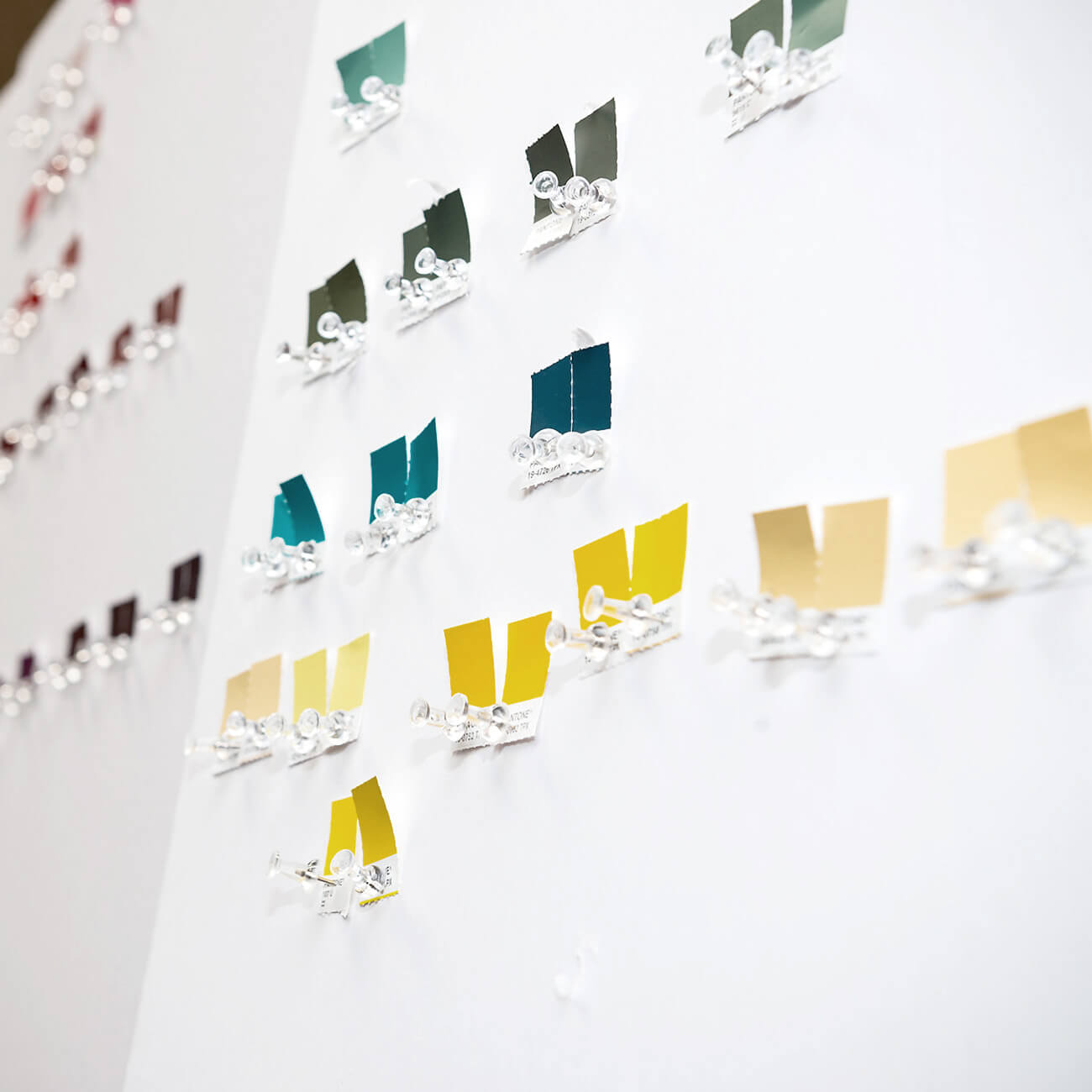 An example of a color trend board presented at the CMG meeting.