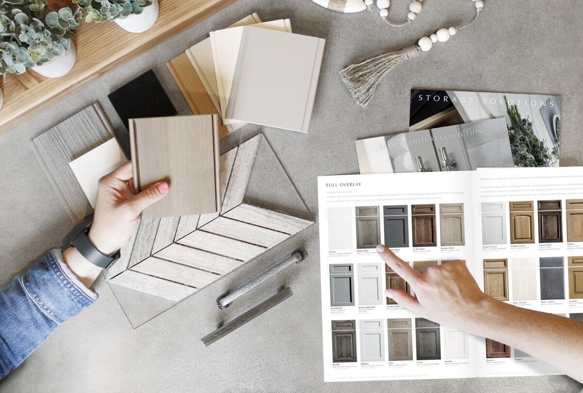 Color samples and brochures can be mailed to clients to assist in selection process