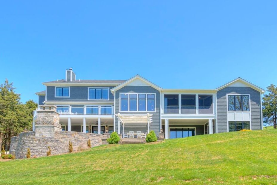 Back of the house after the addition.