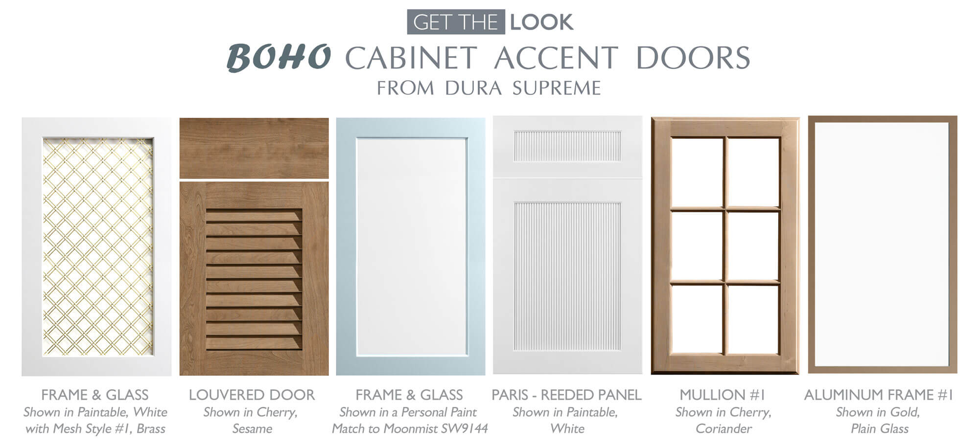 Boho Accent Cabinet Door Ideas from Dura Supreme Cabinetry
