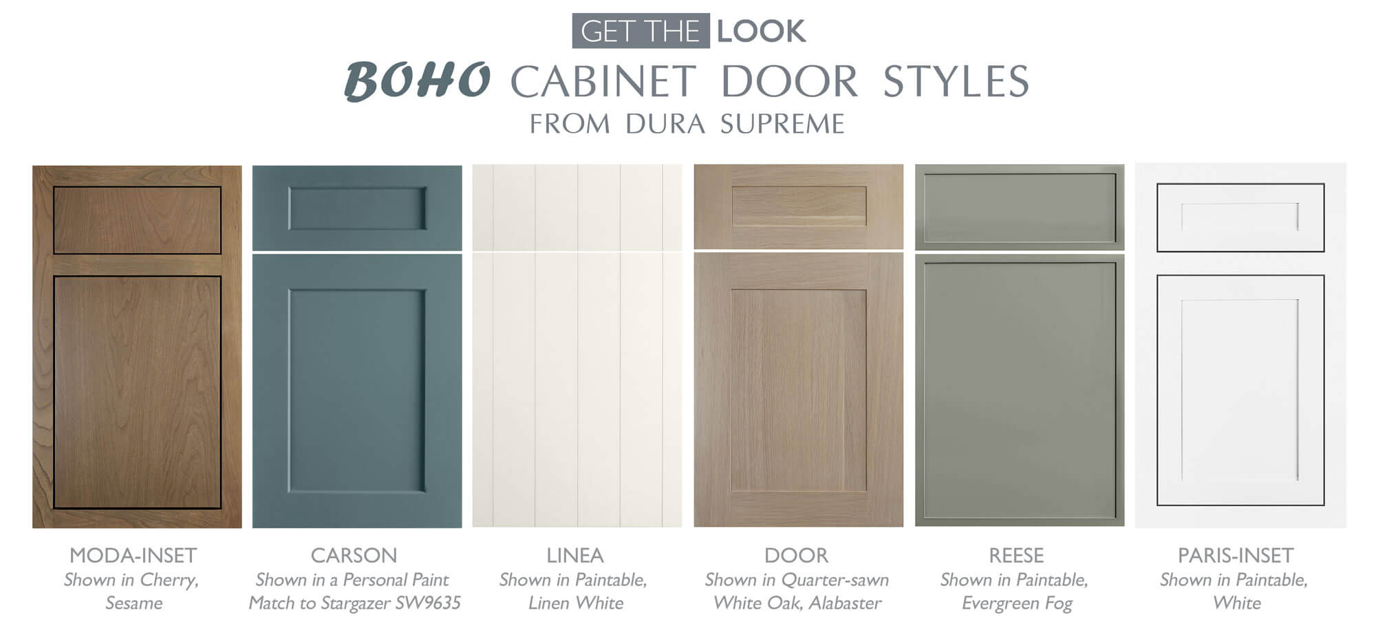 Boho Cabinet Door Styles from Dura Supreme Cabinetry