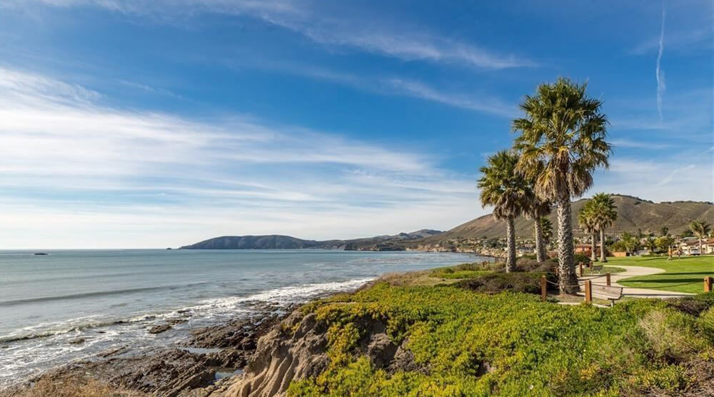 View of the local beach.
