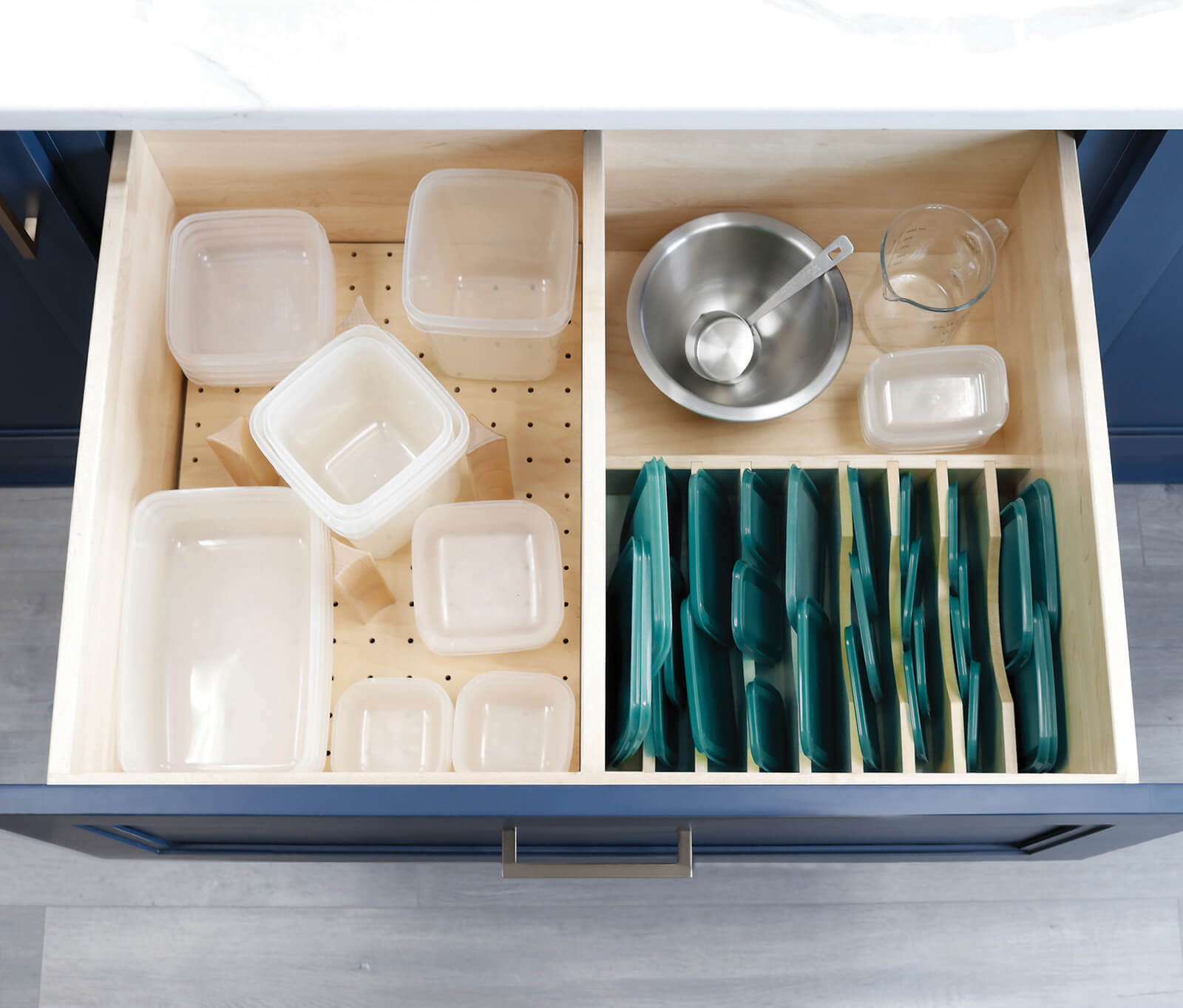 Plate Rack and Dish Storage Drawer Combo (For Containers) - Dura ...